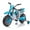 Blue, variant on FINITO 12V Kids Ride on Motorcycle 4 Wheels Battery Powered Car Toy with 2 Training Wheels Music Player Electric Motorbike Gift for Boys Girls Age 3+, Green
