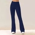 thumbnail image 5 of Turilly Women's Cozy Fleece Lined Flare Leggings High Waisted Thermal Yoga Pants for Winter Wear, 5 of 7