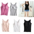 thumbnail image 2 of Huhudde Shelf Bra Tanks Tops Sleeveless Racerback Workout Camisole Yoga Shirt Cotton Undershirts Tanks Top with Built in Bras, 2 of 15