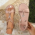 thumbnail image 5 of MKLEKYY Sandalias Romanas Planas de Crochet Con Cuentas para Mujer, Estilo Bohemio, Con Punta Abierta, para Playa y Uso Informal., 5 of 5