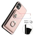 thumbnail image 3 of Allytech Galaxy A05 Wallet Case with Ring Holder Stand, Premium PU Leather Cards Slots Back Cover Shell Shockproof Phone Case for Samsung Galaxy A05, Pink, 3 of 6