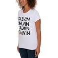 thumbnail image 3 of Calvin Klein Ladies' Logo Tee, White Small, 3 of 3