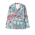 thumbnail image 4 of XFYSSS Ensemble de Pyjama Décontracté pour Femmes, Mode Imprimée, Manches Longues, Col Rabattu, 4 of 4
