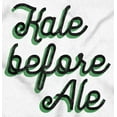 thumbnail image 2 of Kale Before Ale Beer Drinking Healthy Unisex Plus Fleece Graphic Hoodie Brisco Brands 2X, 2 of 5