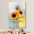 thumbnail image 3 of wall26 Canvas Print Wall Art Watercolor Smudge Effect Sunflower Bouquet Floral Botanical Illustrations Modern Art Rustic Scenic Colorful Multicolor for Living Room, Bedroom, Office - 12"x18&quot, 3 of 5