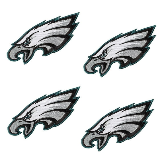 4Pcs Iron On Patches for Eagles Clothing Sew On Iron On Embroidered Patch DIY Applique for Jeans, Jackets, Hats