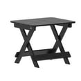 thumbnail image 2 of Merrick Lane Outdoor Folding Side Table, Portable All-Weather HDPE Adirondack Side Table in Black, 2 of 12
