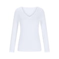 thumbnail image 4 of Sexy Tops for Women Casual Deep V Neck Shirts Long Sleeve Spring 2026 Tunic Dressy Slim Fit Soft Comfy Blouses Dressy Lightweight Comfy Outfits Going Out Tops Ladies Fashion Trendy, 4 of 8
