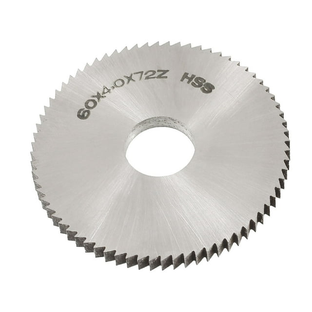 Unique Bargains 60mm OD 4mm Thickness 72T HSS Circular Slitting Saw