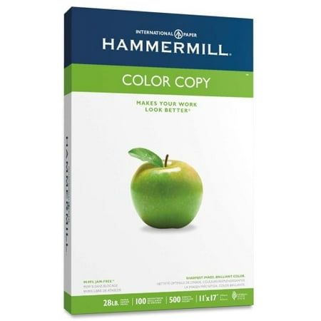 Wholesale CASE of 10 - Hammermill Color Copy Paper-Color Copy Paper,28 lb.,11"x17",100 GE/114 ISO,500/RM,WE
