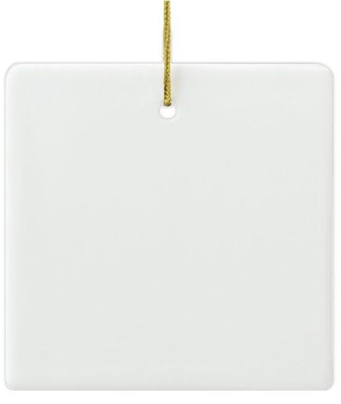 Square Ceramic Ornament