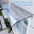 thumbnail image 3 of golytefs Window Door Wall Canop No Bracket Window Awning Invisible Rain Shelter Cover, 3 of 9