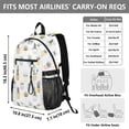thumbnail image 3 of JIALIOU 14" Laptop Backpack Waterproof Airline Approved Stylish Casual Daypack for Travel Business College Work, Desert Plants in Pots, 3 of 8