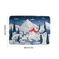 thumbnail image 3 of kladzum Christmas Printed Non-slip Bath Mat 31.5x19.6in Soft Bathroom Rugs Microfiber Door Mat Washable Floor Mat Cute Xmas Decor Small Carpet for Bathroom, Bathtub, Tub, Door, Floor, 3 of 6