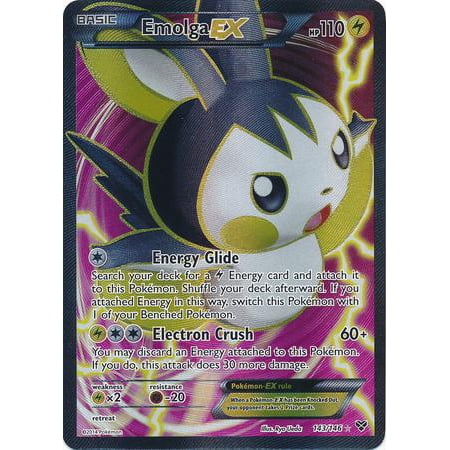 Pokemon X Y Base Set Emolga Ex 143