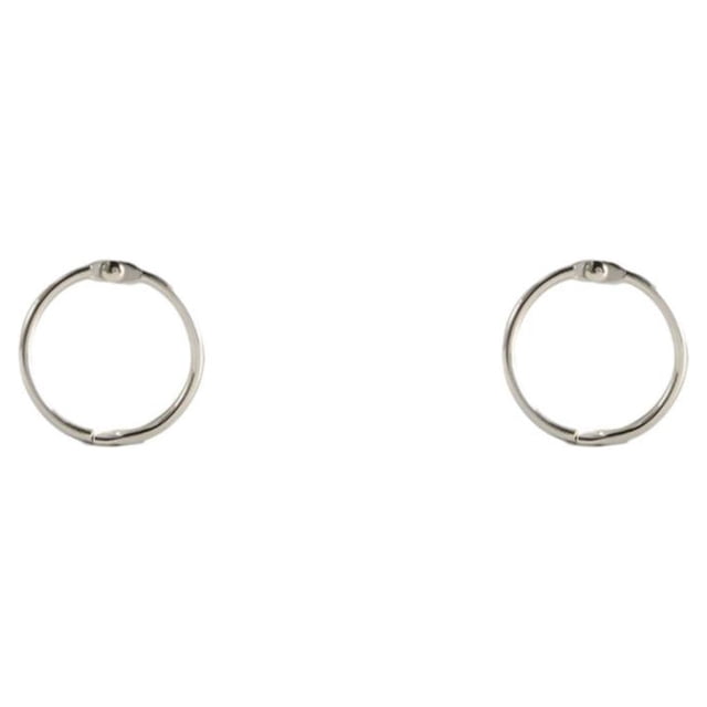 Matsuzay 50 piezas de anillos de encuadernación, aros de libro con bisagras para manualidades de álbumes de recortes para el hogar Type3 NO3