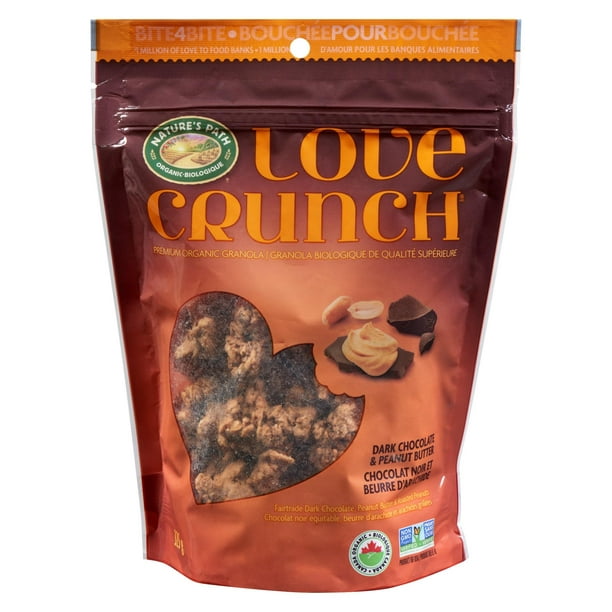 Love Crunch Dark Chocolate and Peanut Butter Premium Organic Granola, 325 g  