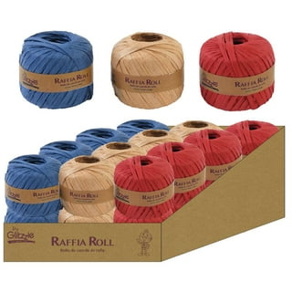 Dengmore Raffia String, 20m Raffia Ribbon for Wrapping Packing Birthday  Gift Hamper & Box for Home Decor