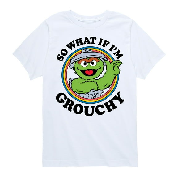 Sesame Street - So What If Im Grouchy - Toddler and Youth Short Sleeve Graphic T-Shirt