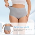 thumbnail image 3 of MecTo Womens Cotton Underwear Plus Size 4 Pack High Waisted Briefs Full Coverage Breathable Ladies Panties, 3 of 6