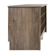 Prepac 24 pair Shoe Storage Cubby Bench, Drifted Gray