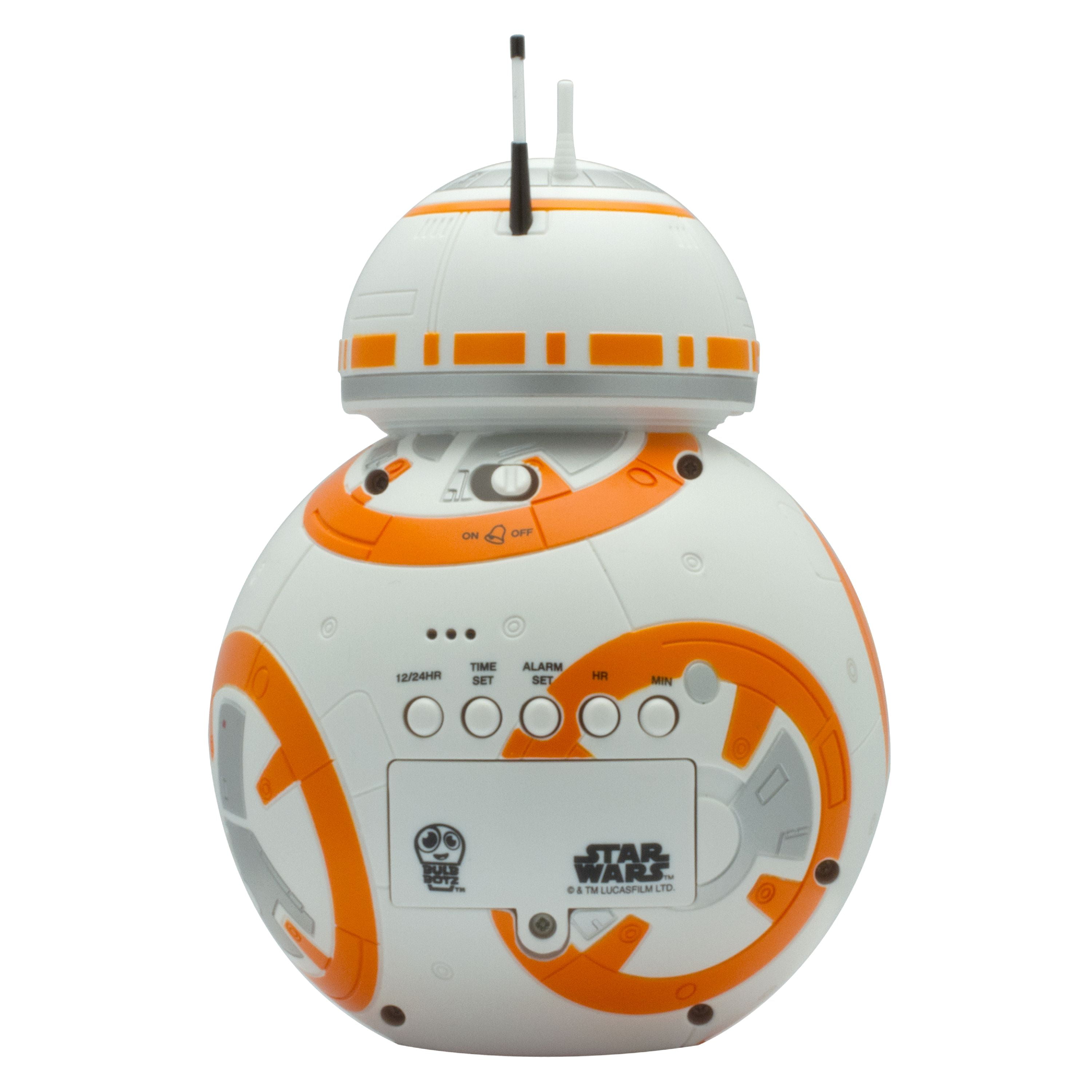 Star Wars BB8 Droid Sound Effects Noises Light Up Boxed Talking Alarm Clock 