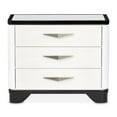 thumbnail image 2 of Tuxedo 3-Drawer Nightstand with Marble Top - Piano Keyboard, 2 of 13