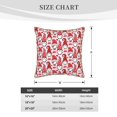 thumbnail image 4 of Fotbe Christmas Gnome Pattern Velvet Decorative Throw Pillow Covers with Elegant Piping, Soft Plush Cushion Cover for Sofa, Bed, Car, Office-18"x18", 4 of 8