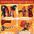 thumbnail image 6 of QOQ Fire Dragon Model Building Kit (994 Pcs) - Realistic Scales/Claws,ABS， Movable Wings, Great Gift & Interior Decoration for Fans, 6 of 9