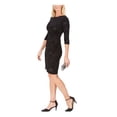 thumbnail image 3 of Jessica Howard Womens Petites Formal Sequined Sheath Dress Black 12P, 3 of 3