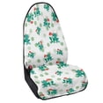 thumbnail image 2 of Chririnla Front Seat Cover Machine Washable Microfiber, Compatible with Van Truck Seat, for Cars Trucks SUVs, Green Frog Mushroom, 2 of 7