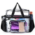 thumbnail image 3 of 12x12x6 inch PVC Tote Pack Bag Transparent See Through Clear Tote For Women, 3 of 6