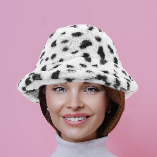 unbranded 1Pcs Top Cap for Fishing Men Bucket Hat Imitation Rabbit Winter