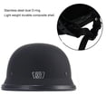 thumbnail image 2 of Comfortable Matte Black German Style Vintage Motorcycle Helmet Durable Half Face German Helmet Motorcycle Helmet, 2 of 5