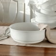 thumbnail image 3 of over&back Rim Serving Bowl - Stoneware Dishes - All-Occasion Place Settings - Perfect for Salads, Pastas, Snacks, and More - 10" x 10" x 3.7" - Semi-Matte White, 3 of 8
