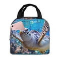 thumbnail image 1 of Disketp Sea Turtle Swims for Insulated Lunch Bag for Women and Men, Perfect for Work, Hiking, Picnic, 1 of 8