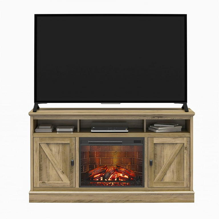 Walmart tv sale console with fireplace