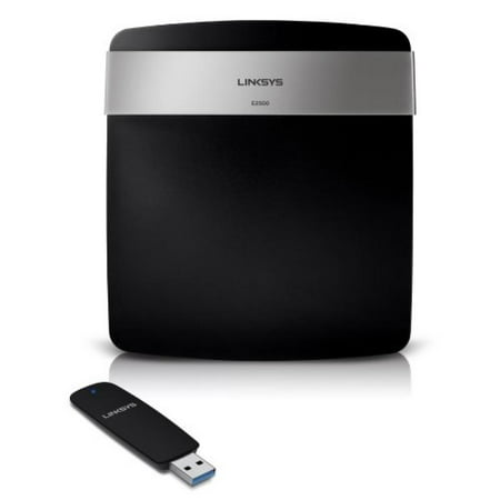 Linksys E2500 Advanced Simultaneous Dual-Band Wireless-N Router and N600 Dual Band Adaptor Bundle