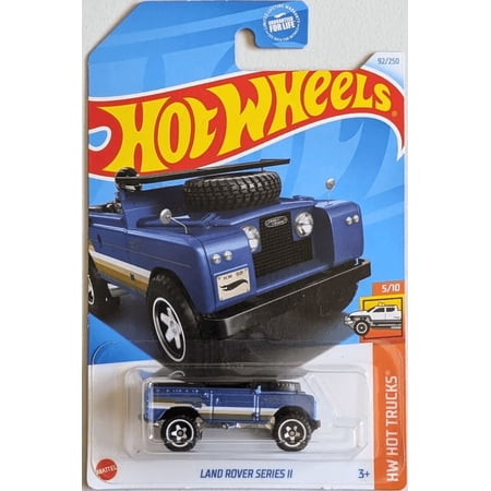 Hot Wheels Land Rover Series II 92/250 Blue HW Hot Trucks 5/10