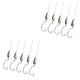thumbnail image 2 of Wosthever 1 Set Metal Texas Rigs Hooks Tackle Fishing with Kit Fishing Ready Bass Sinker Fishhooks Hook Boilie Fisherman Perch Bait 1.7x3cm 2Conjunto, 2 of 6