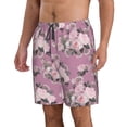 thumbnail image 2 of Naloa Rose Flowers Men's Beach Shorts, Surfing shorts, Swim trunks, Quick Dry Swim Trunks for Surfing Beach Fun - Medium, 2 of 9