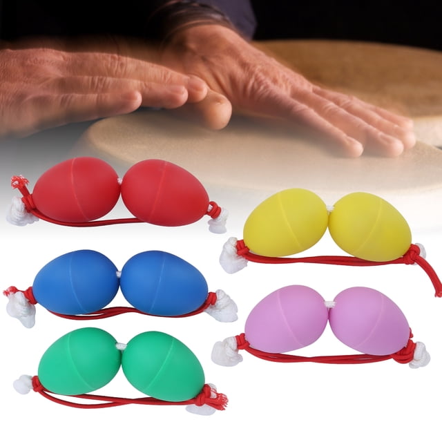 Plastic Egg Shakers, Fun and Simple Distinctive Maracas Eggs with National Characteristics for Accompaniment