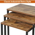 thumbnail image 5 of ZENY Set of 3 Modern Rustic End Table Side Sofa Table for Living Room Bedroom, 5 of 9