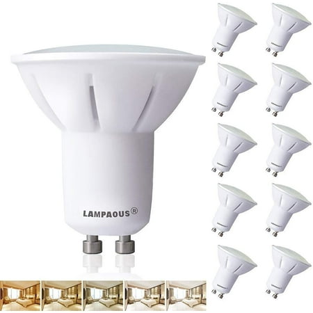 LAMPAOUS GU10 Bulbs Dimmable 5W Smart Light Bulb Via Remote Control,50W  Halogen Lamp Equi,2700k to 6500k Daylight