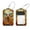 multicolored 1, variant on 2 Pcs Dog Rose Flower Wood Board Luggage Tag for Suitcases, Leather Baggage Tags Identifiers for Travel, Stainless Steel Loop Name ID Label for Women Bag Backpack