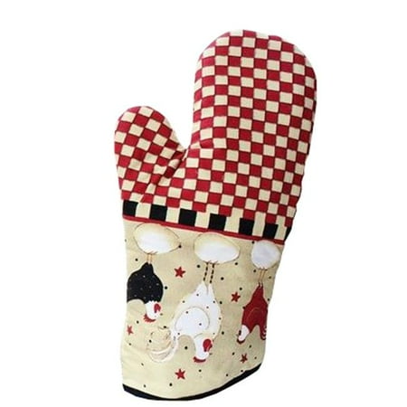 

Panda Superstore PS-HOM678536011-JENNY00048 Fashion Comfortable & Cute Cartoon Cotton Oven Mitts Red - Pack of 2