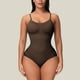 thumbnail image 1 of Conjunto de lencería Ropa interior de una pieza con cuello redondo y control de barriga para mujer, mono corto, traje de vacaciones Kuymtek Café T XL para Mujer, 1 of 6