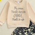 thumbnail image 4 of Infant Baby Boy Outfits 2Pcs Long Sleeve Pullover Sweatshirt Toddler Boys Pants Clothes Set 3 6 12 18 Months 2T 3T Toddler Boys Winter Clothes,3-4 Years,Beige, 4 of 4
