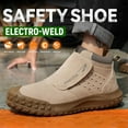 thumbnail image 3 of Steel Toe Welding Shoes for Men Lightweight Anti-Scald Safety Shoes for Work Slip-on Breathable Casual Puncture Proof Work Boots, 5.5-10, 3 of 7