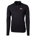 thumbnail image 2 of Men's Cutter & Buck Black UNLV Rebels Big & Tall Virtue Eco Pique Recycled Quarter-Zip Pullover Top, 2 of 3